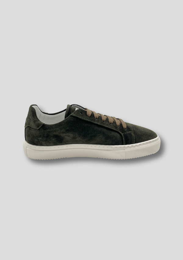 Sartorio Forest Green Suede Sneakers