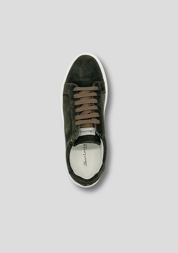 Sartorio Forest Green Suede Sneakers