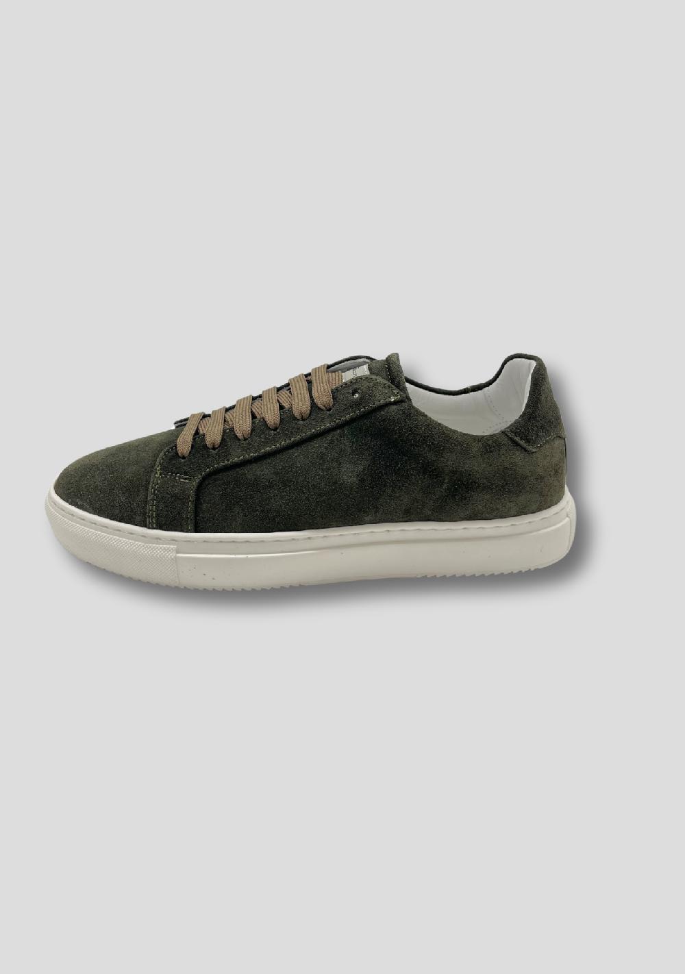 sartorio Forest Green Suede Sneakers