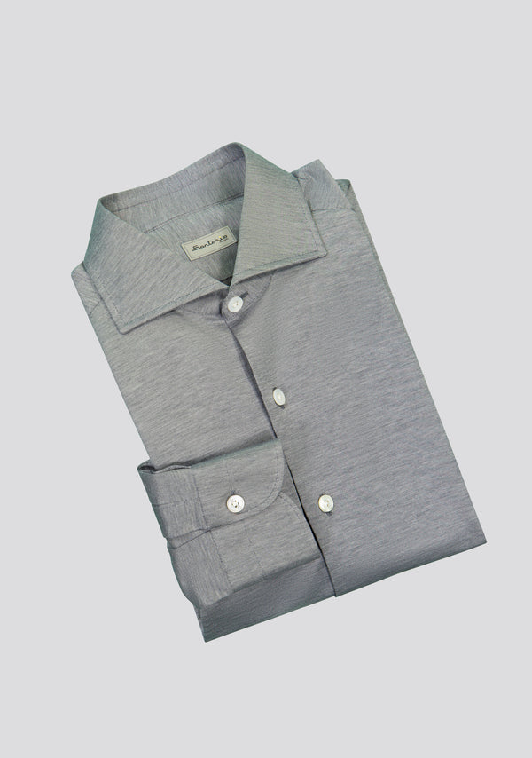 Sartorio Grey Jersey Cotton Shirt
