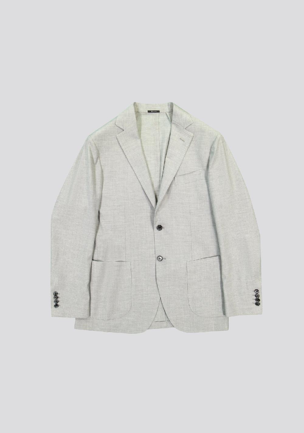 sartorio Grey Wool Blend Jacket