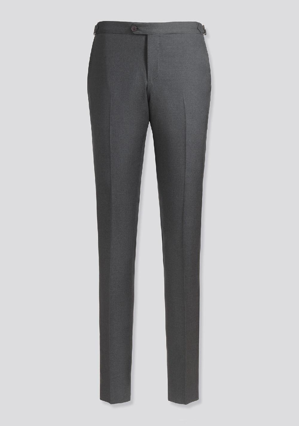 sartorio Grey Wool trousers with side adjusters