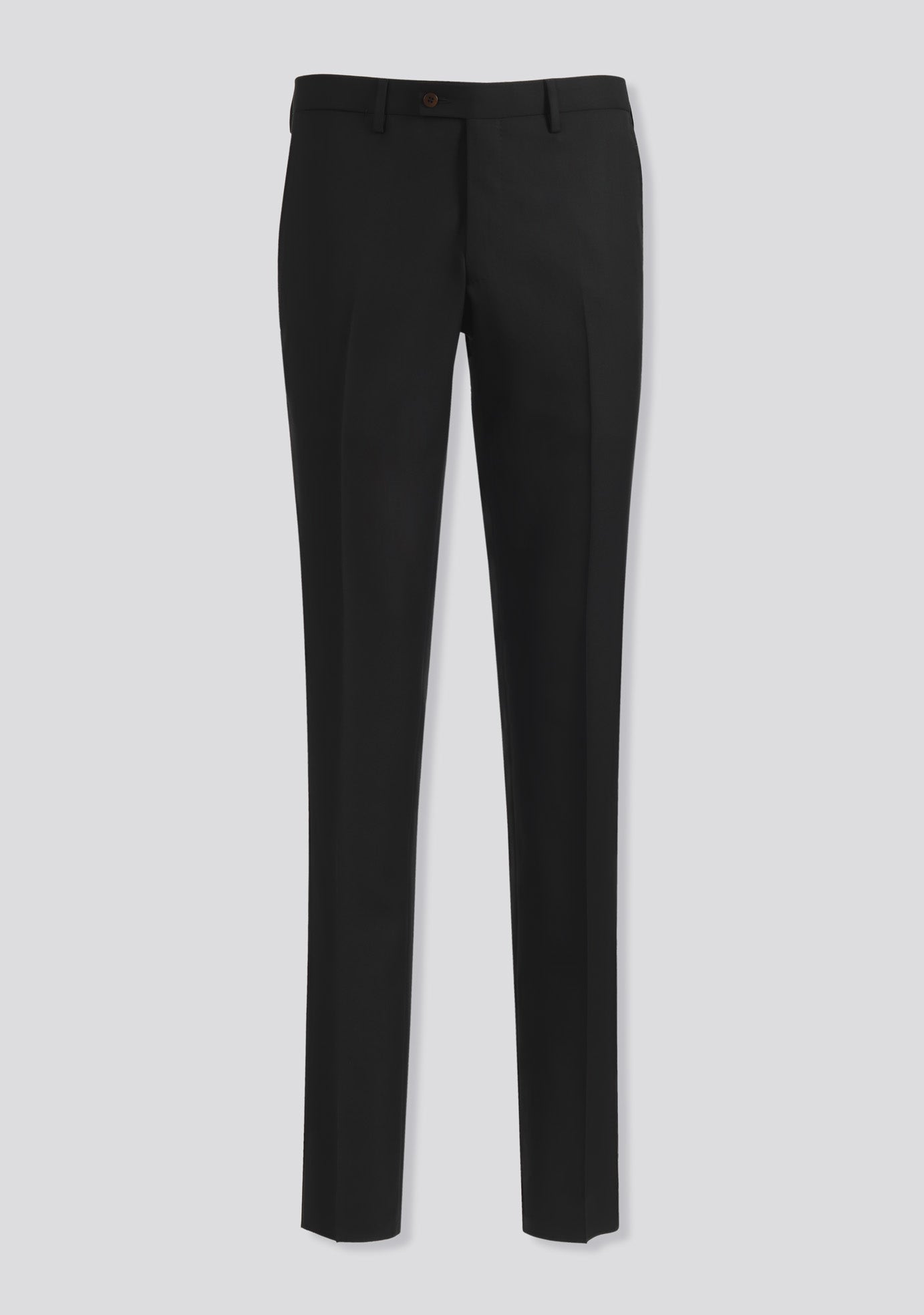 sartorio Jet Black Wool Trousers