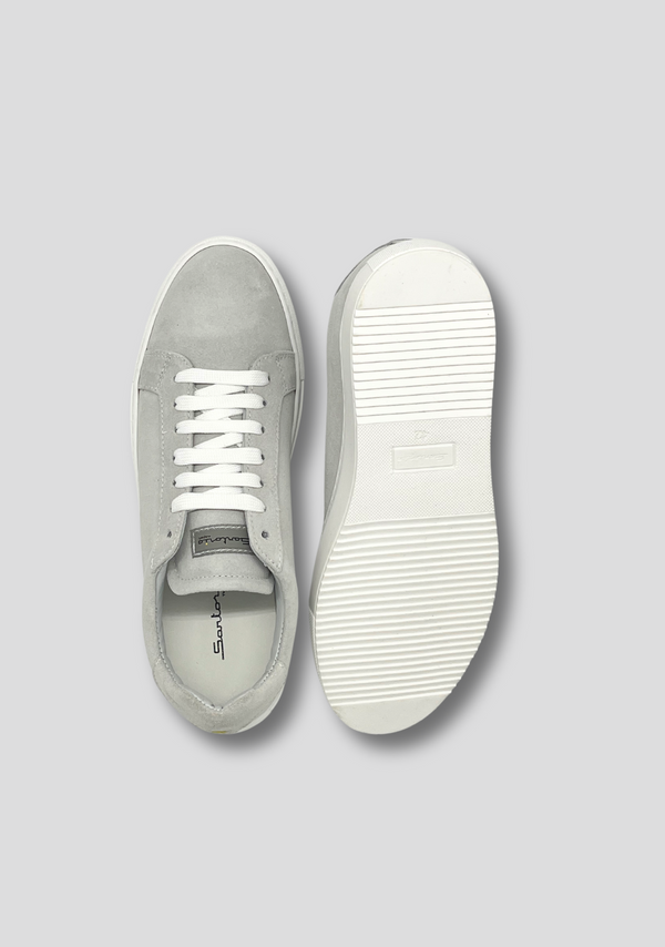 Sartorio Light Grey Suede Sneakers