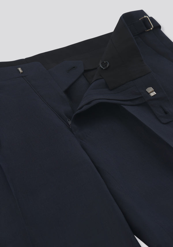 Sartorio Midnight Blue Linen Shorts