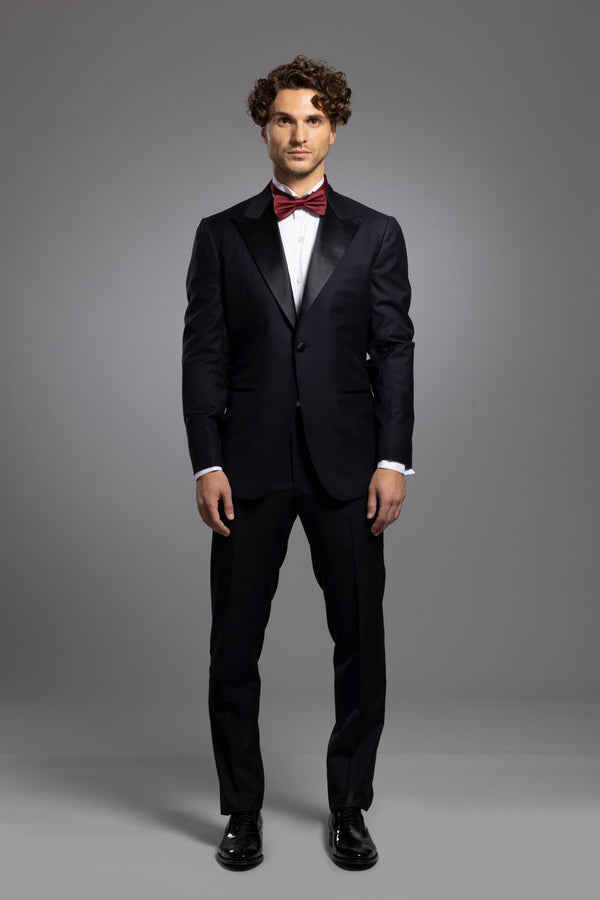 Sartorio Midnight Blue Wool And Silk Tuxedo