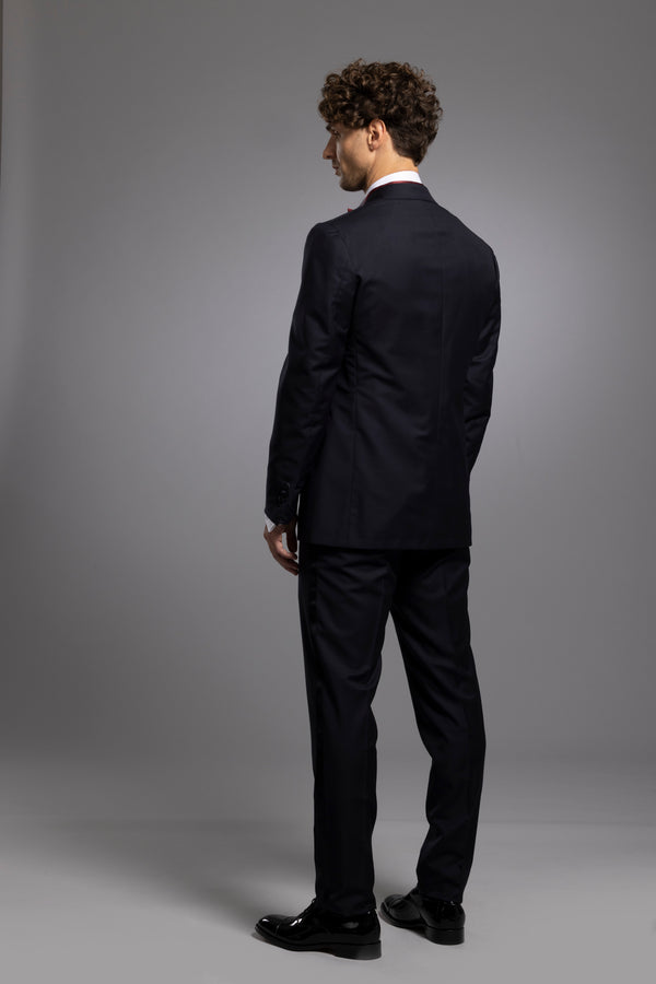 Sartorio Midnight Blue Wool And Silk Tuxedo