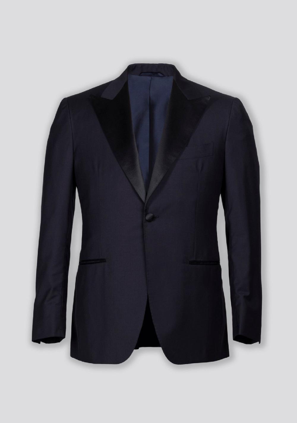 sartorio Midnight Blue Wool and Silk Tuxedo