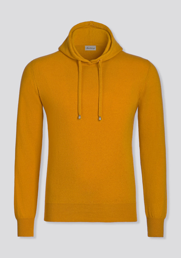 Sartorio Mustard Yellow Cashmere Hoodie