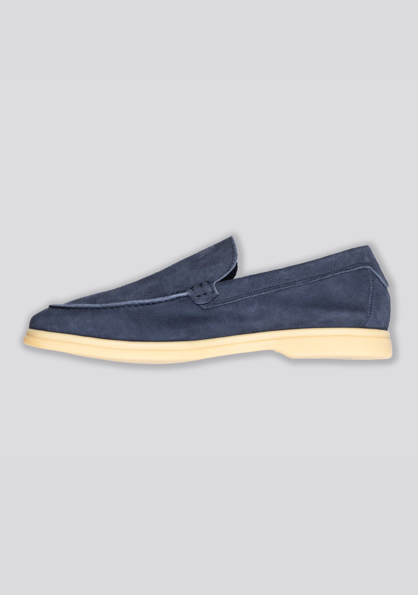 sartorio Navy Blue Calfskin Loafers