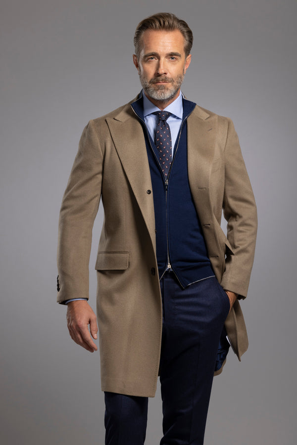 Sartorio Navy Blue Wool Flannel Trousers