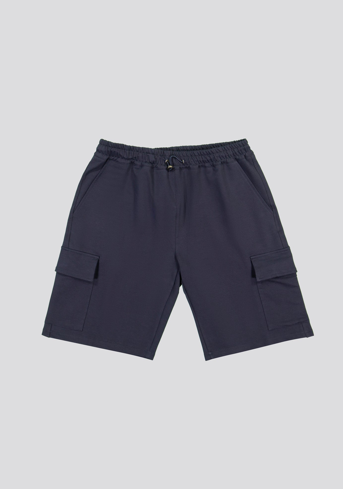 sartorio Navy Cargo Cotton Bermuda Shorts