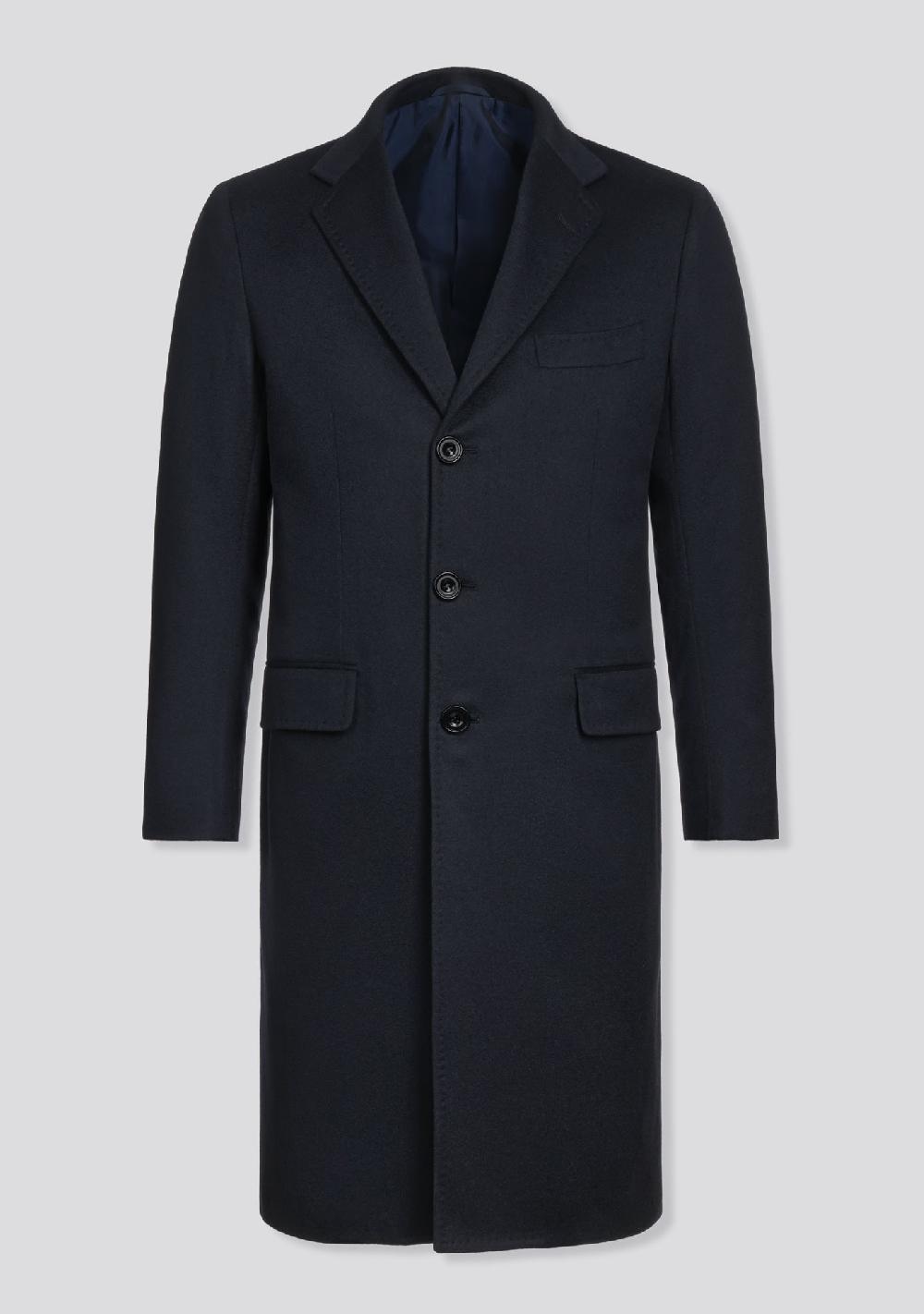 sartorio Night Blue Cashmere Winter Overcoat