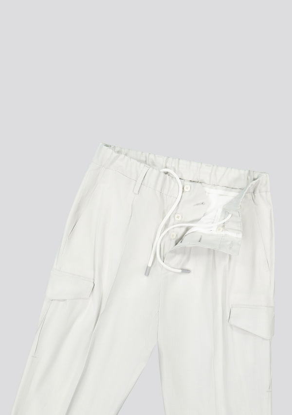 Sartorio Offwhite Technical Cargo Trousers