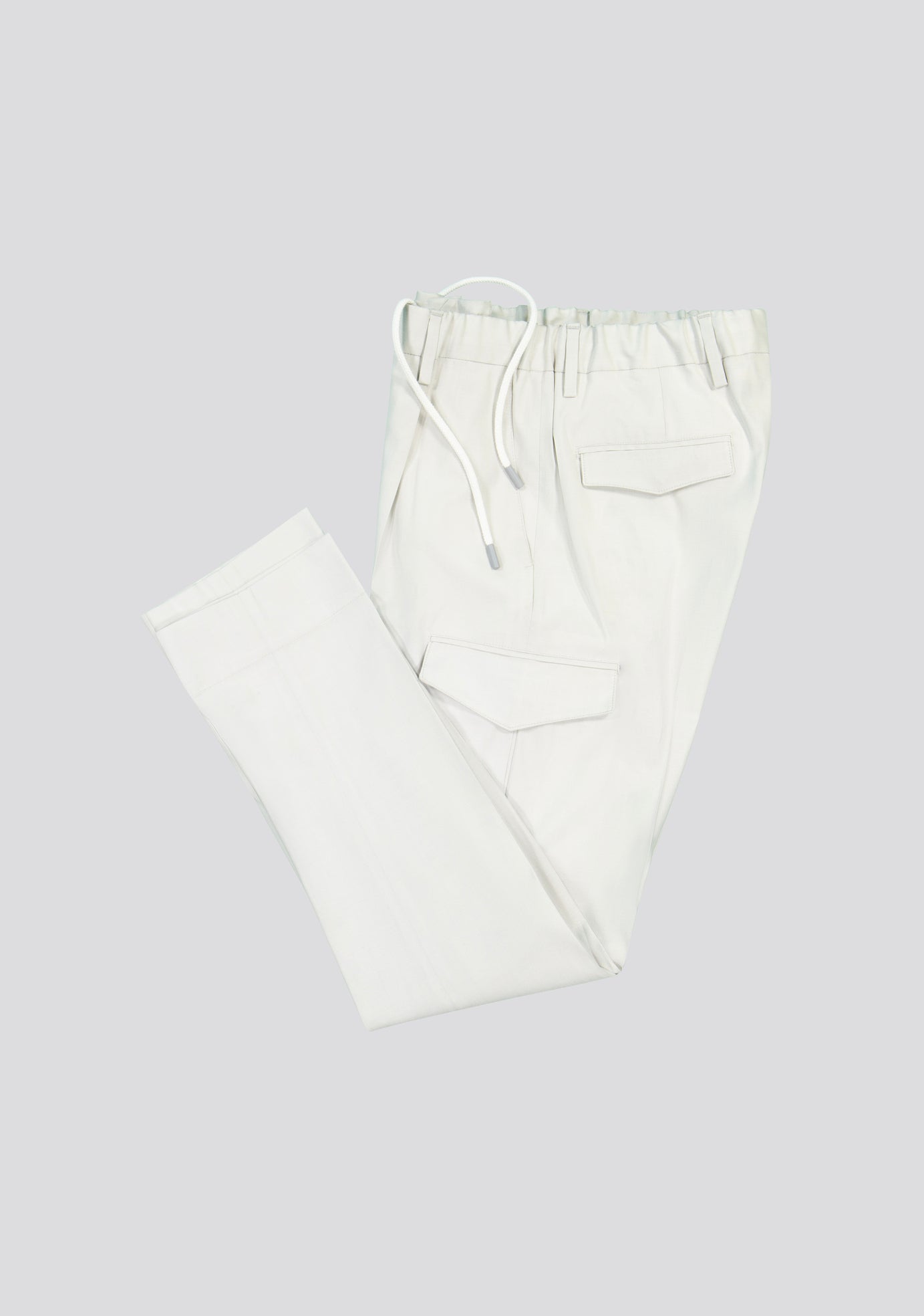 sartorio Offwhite Technical Cargo Trousers