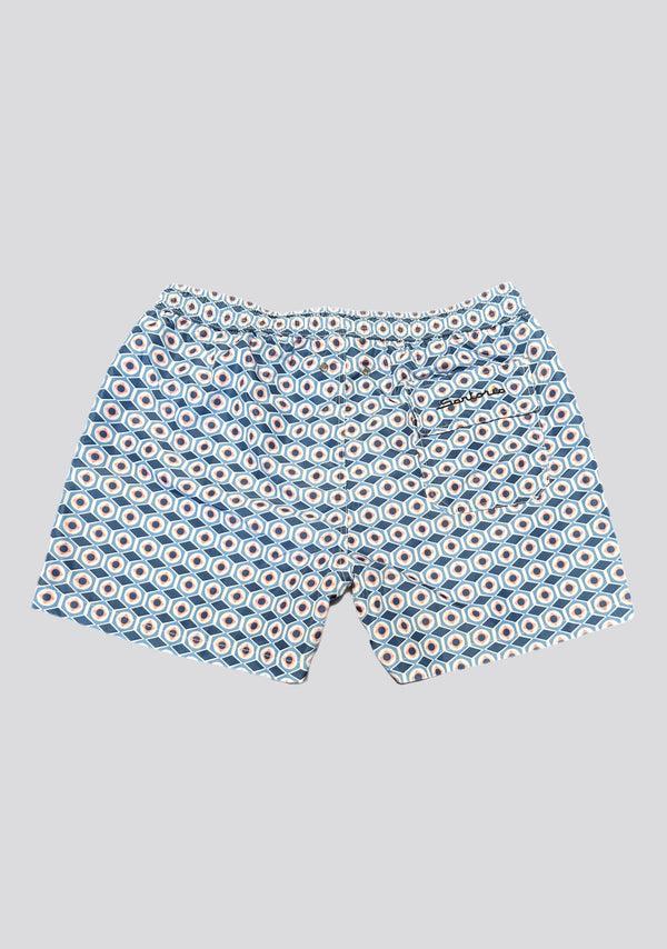 Sartorio Patterned Blue Swim Shorts