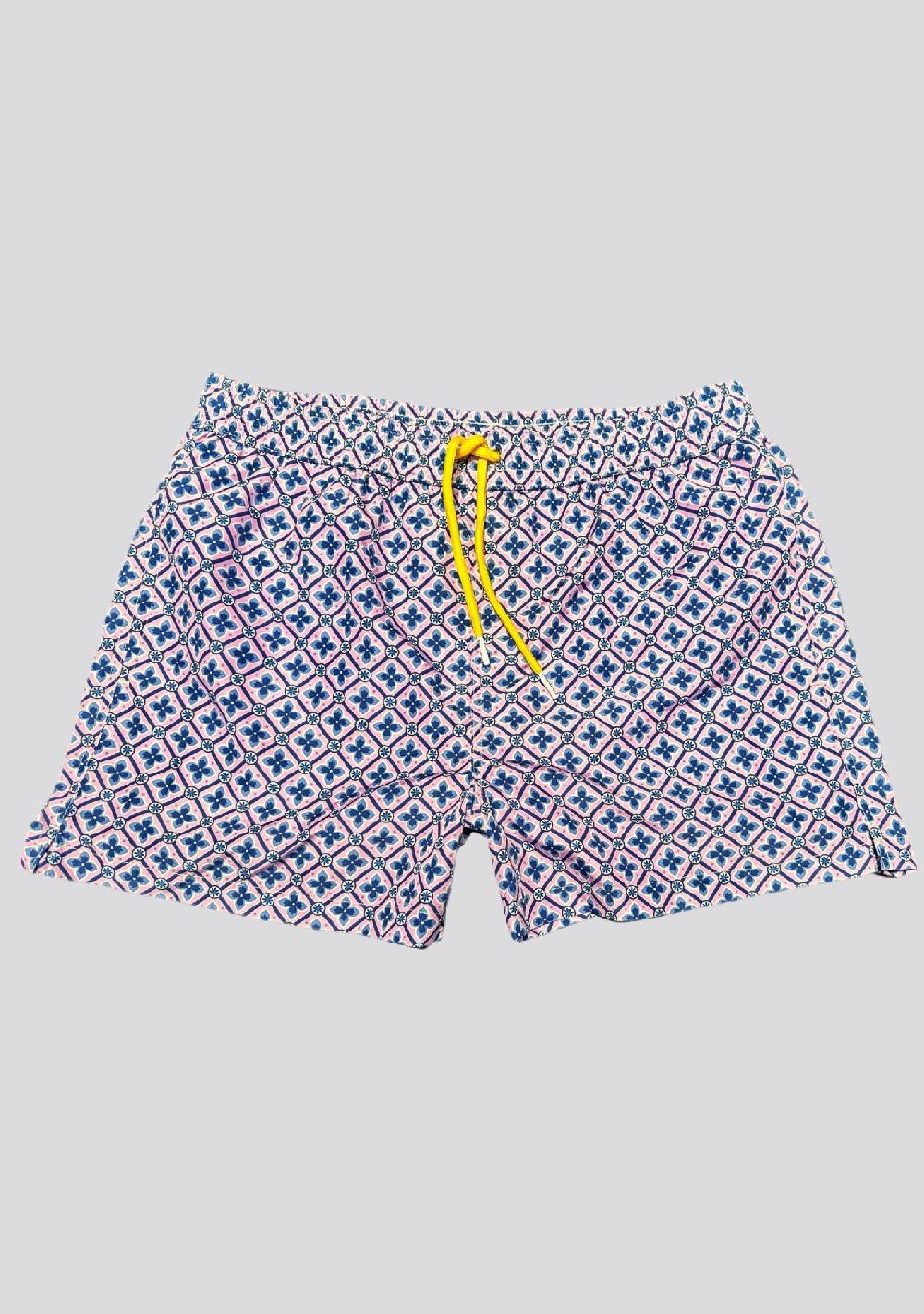 sartorio Pink Patterned Swim Shorts