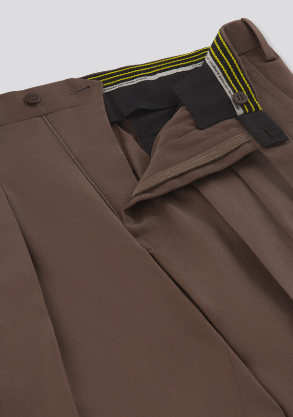 Sartorio Savannah Brown Cotton Cargo Trousers