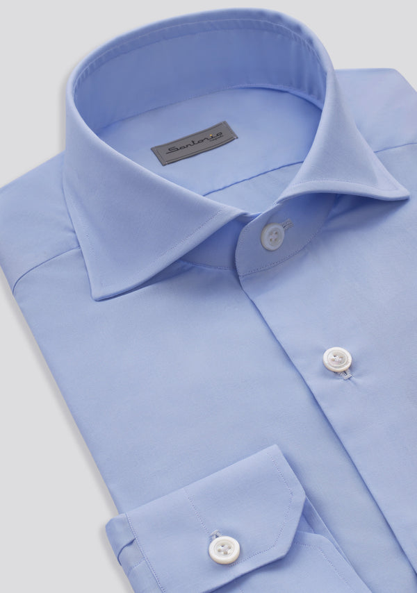 Sartorio Sky Blue Jersey Cotton Shirt
