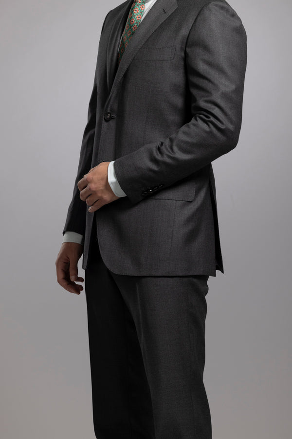 Sartorio Steel Grey Virgin Wool Suit