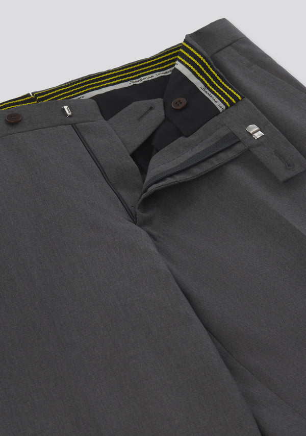 Sartorio Steel Grey Wool Trousers