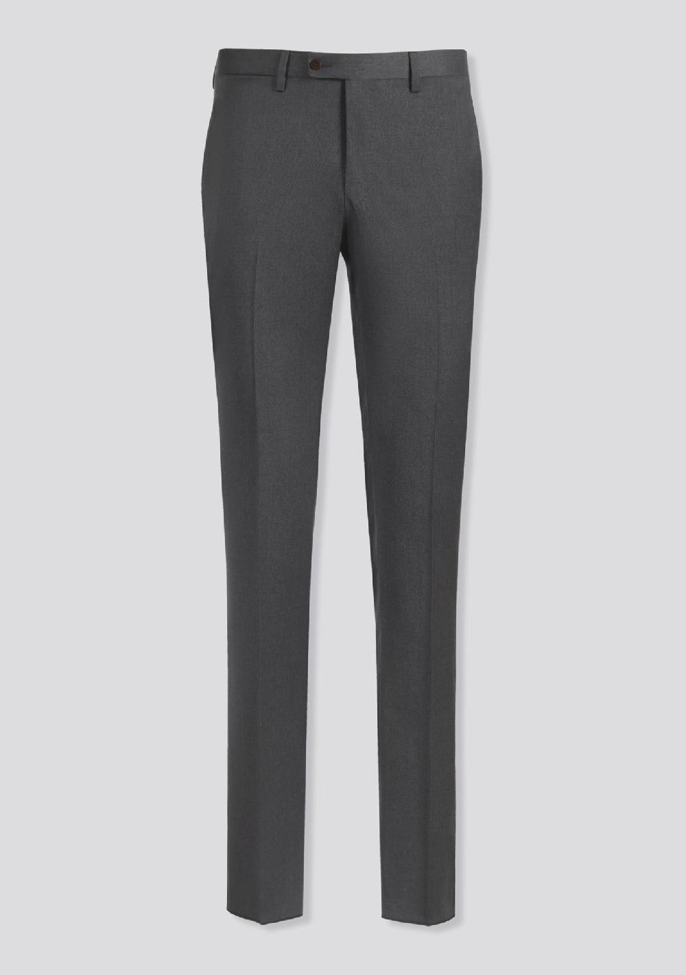 sartorio Steel Grey Wool Trousers