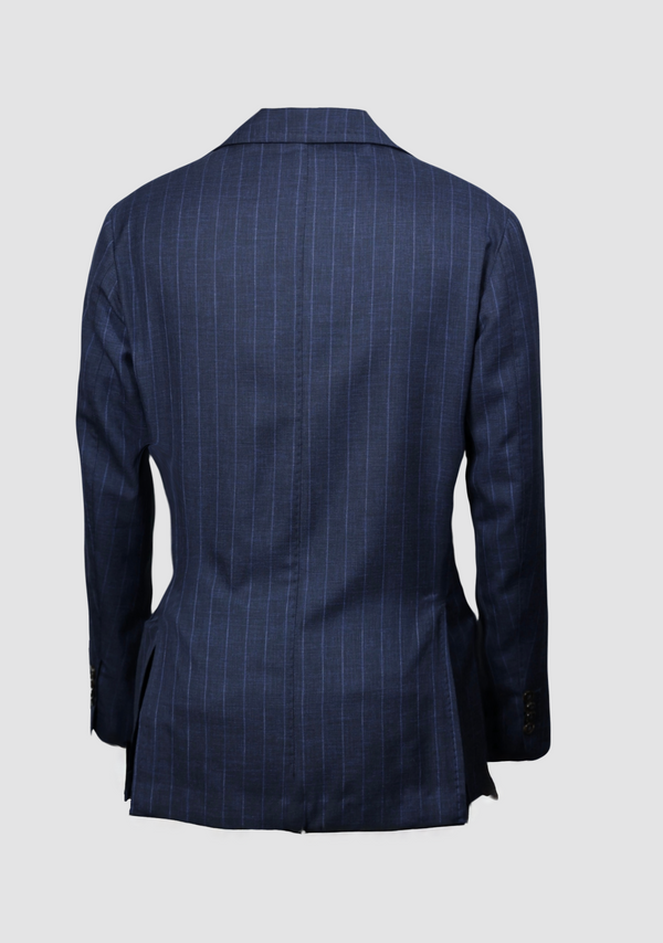 Sartorio Unlined Pinstipe Blue Summer Wool Suit