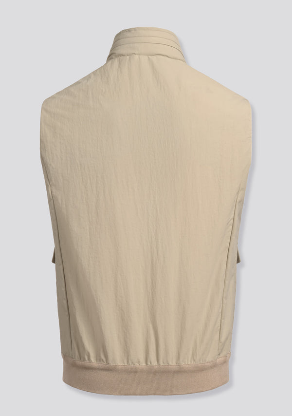 Sartorio Waterproof Beige Vest With Hood