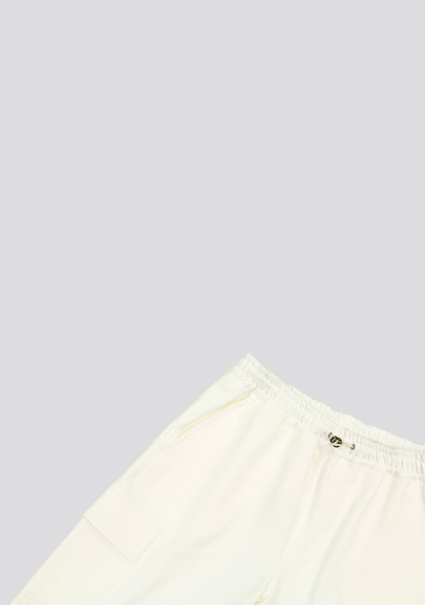 Sartorio White Cargo Bermuda Shorts
