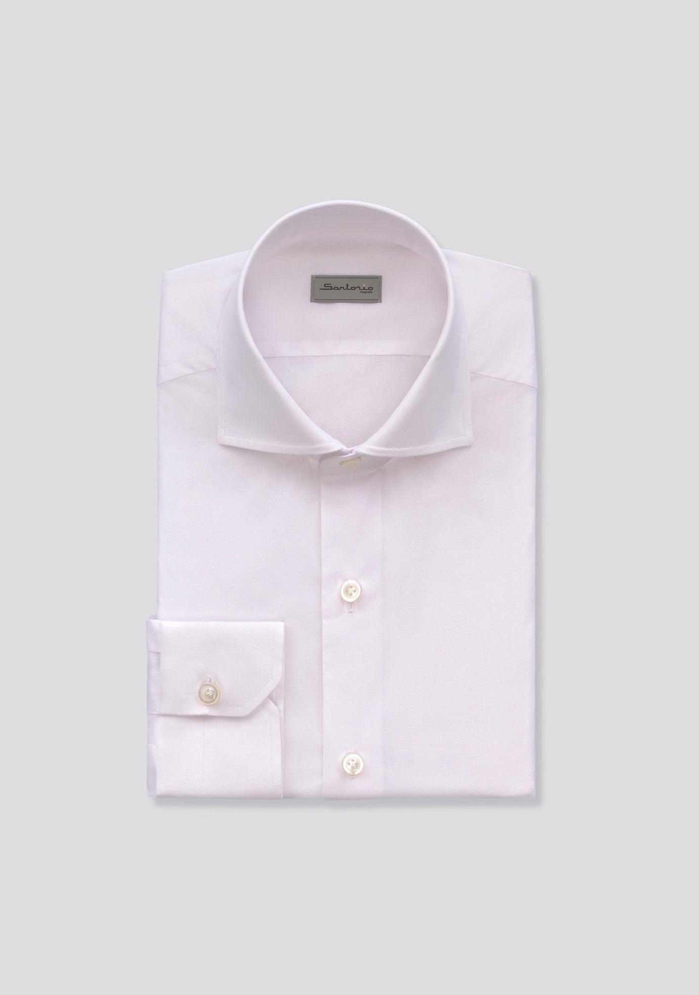 sartorio White Cotton Jersey Shirt
