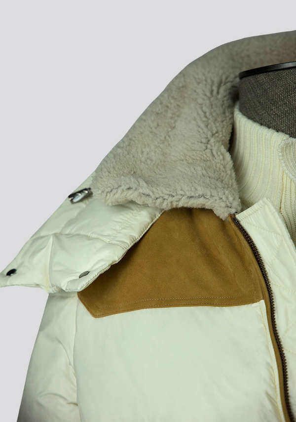 Sartorio White Down Jacket