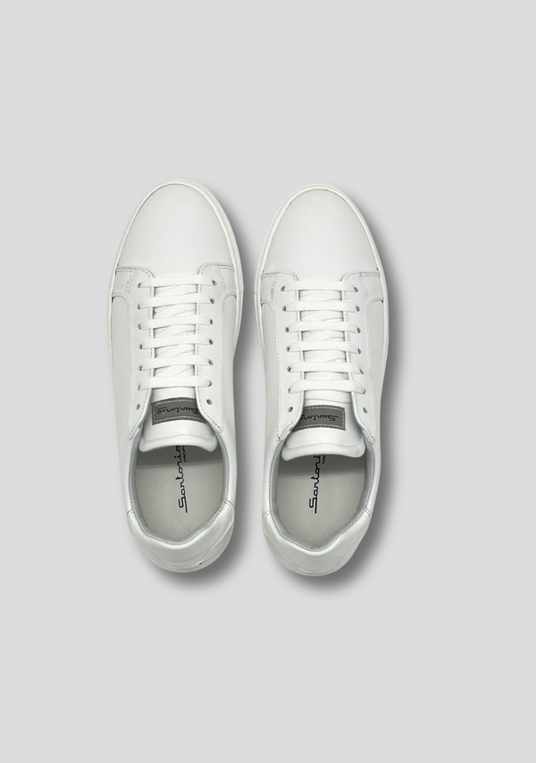 Sartorio White Leather Sneakers