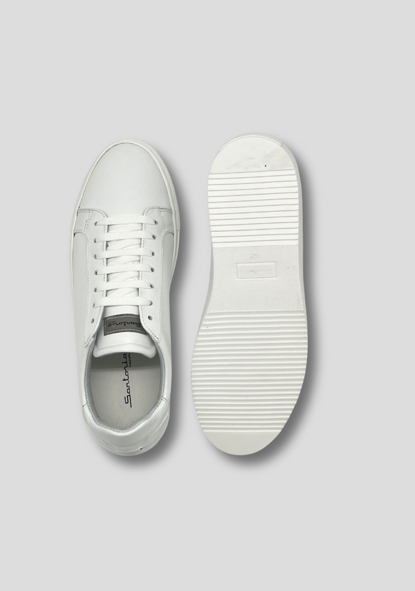 Sartorio White Leather Sneakers