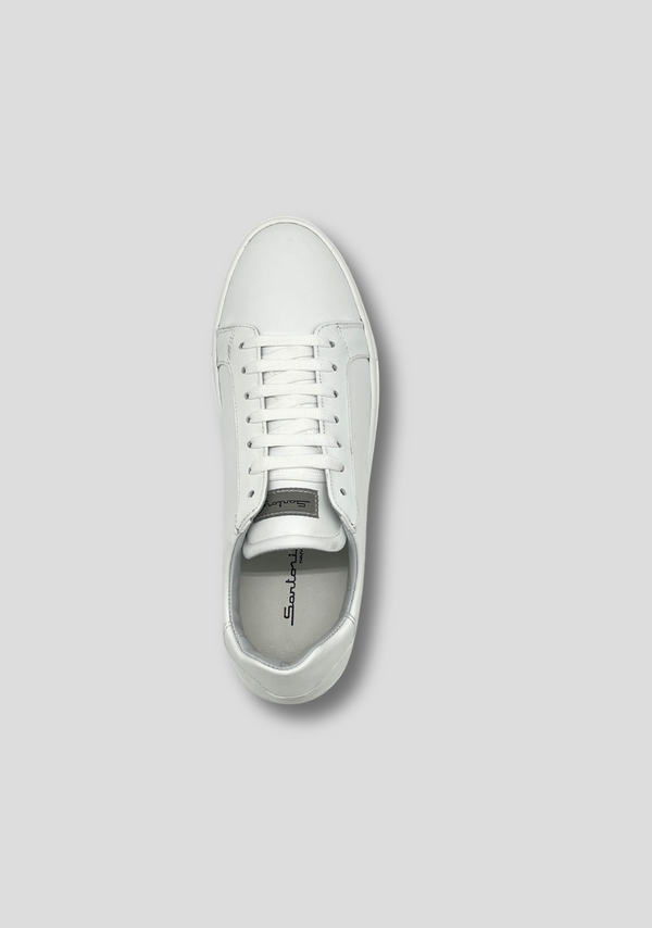 Sartorio White Leather Sneakers