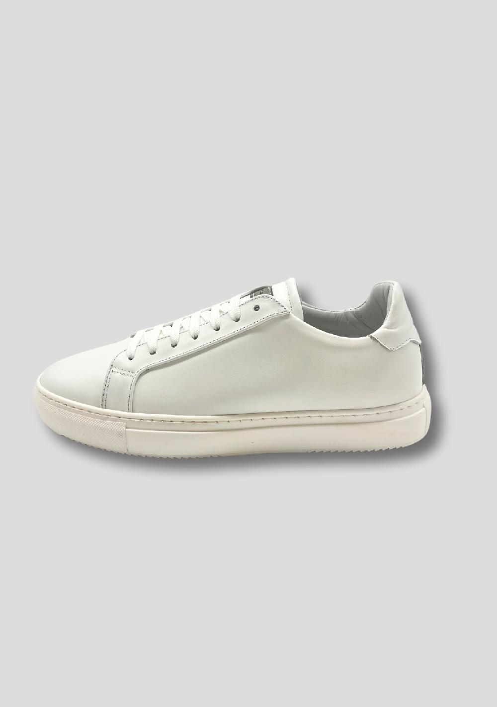 sartorio White Leather Sneakers