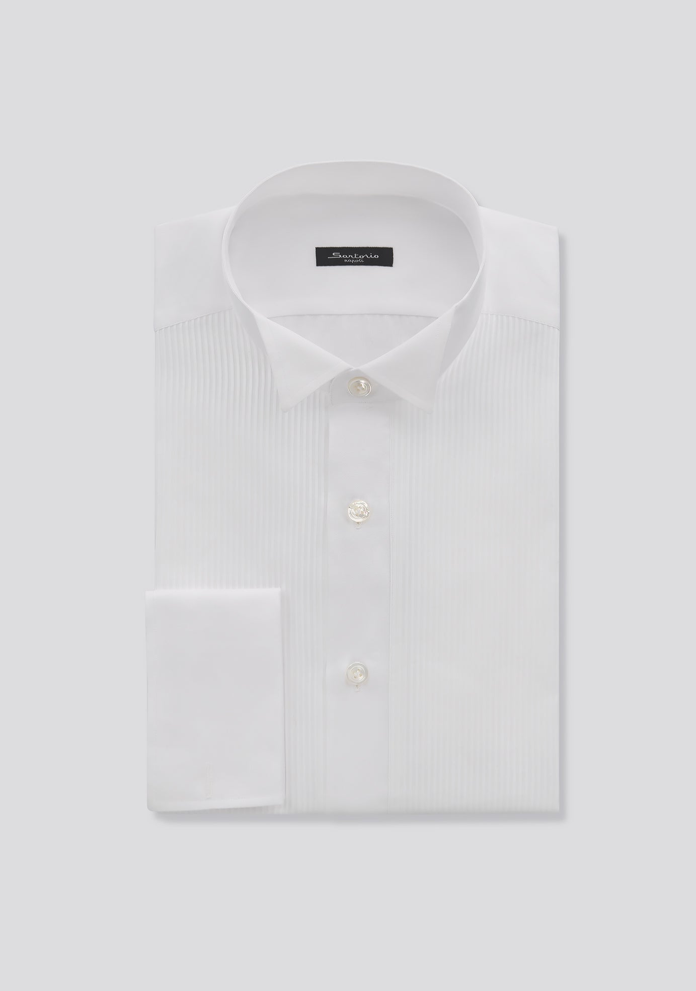 sartorio White Tuxedo Shirt