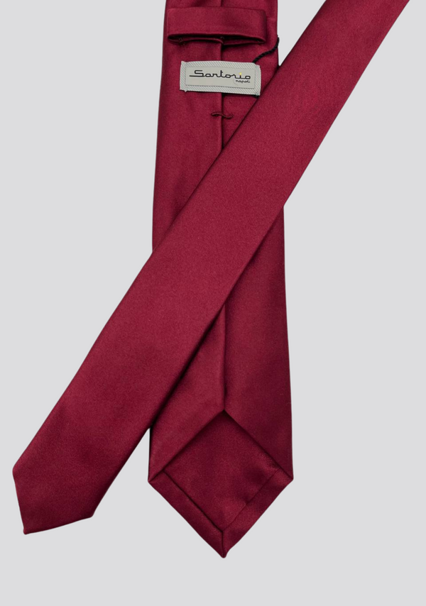 Sartorio Wine Red Silk Tie