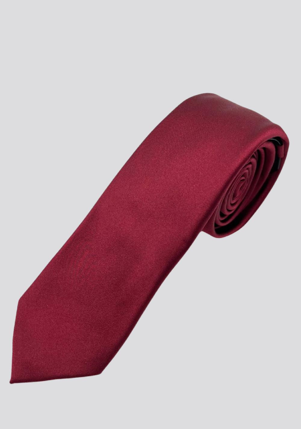 sartorio Wine Red Silk Tie