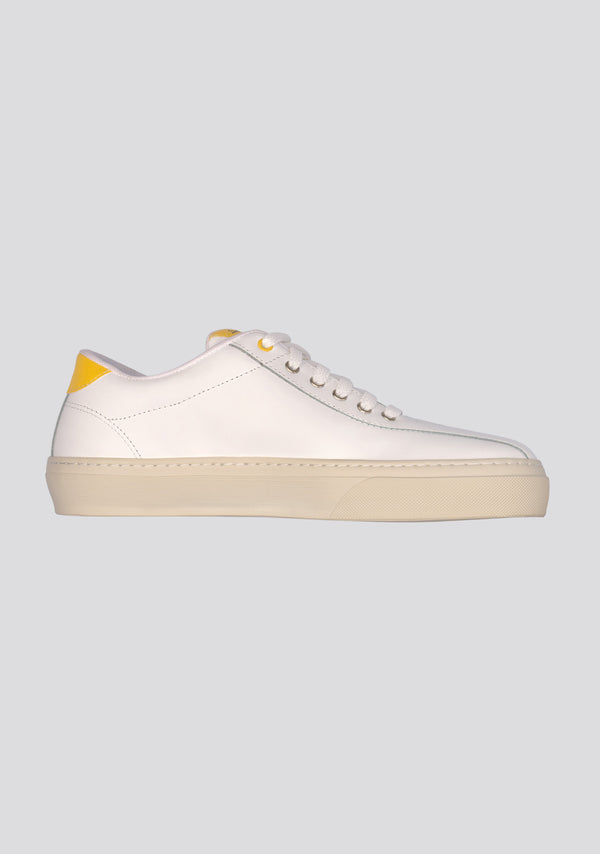 Sartorio White Calfskin Leather Sneakers “Never Give Up”