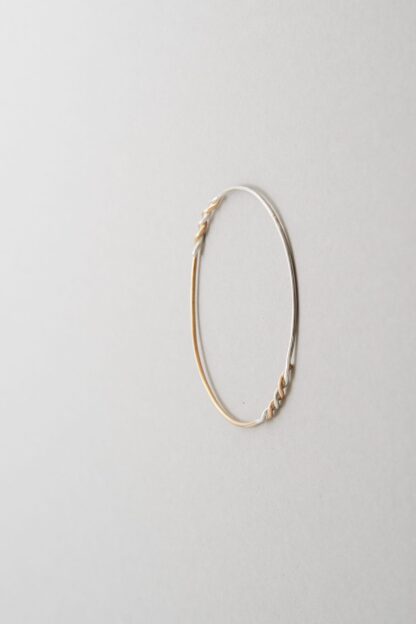 Saskia Diez Bicolour Twisted Bangle