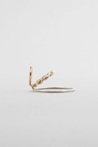 saskia diez bicolour Twisted triple earcuff