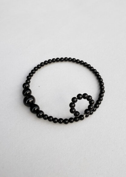 Saskia Diez Big Drop Black Double Earcuff