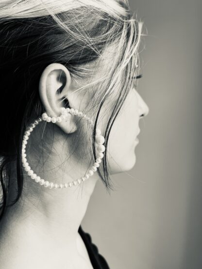 Saskia Diez Big Drop Pearl Double Earcuff