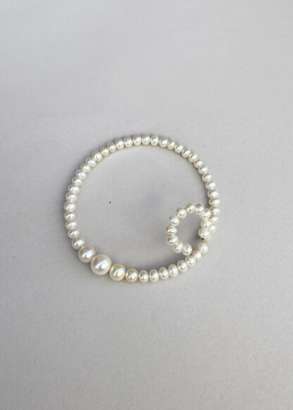 Saskia Diez Big Drop Pearl Double Earcuff