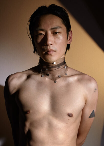 saskia diez Black Paillettes scarf