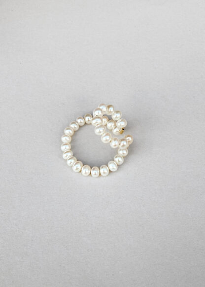 Saskia Diez Drop Pearl Double Earcuff