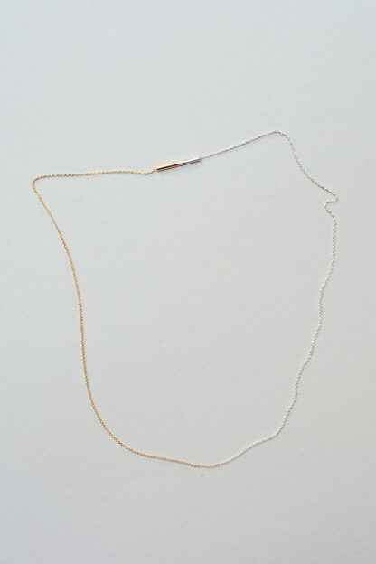 Saskia Diez Fine Round Necklace Bicolour