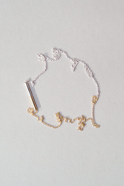 Saskia Diez Fine Round Necklace Bicolour