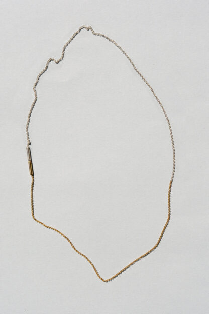Saskia Diez Fine Round Necklace Bicolour
