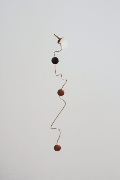 Saskia Diez Gold Dancing Paillettes Earring No1